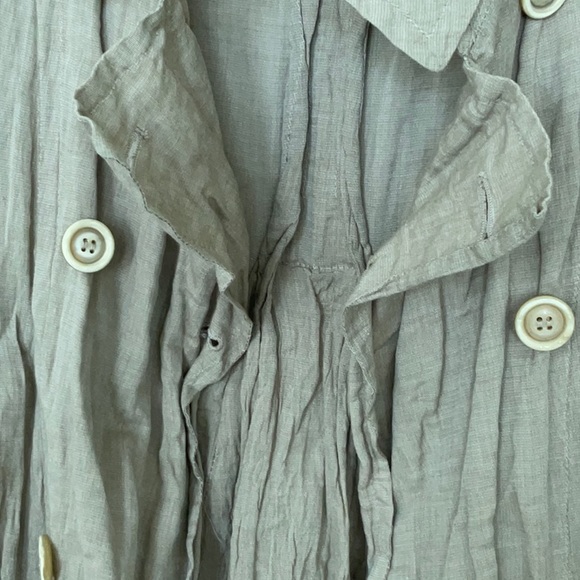 Piazza Sempione made in Italy crinkled duster jacket size L , made In Italy - Picture 3 of 6